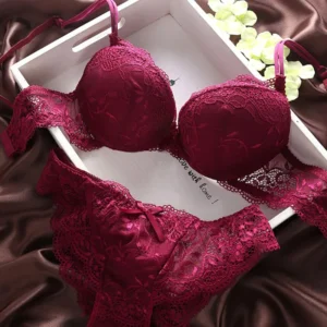 Crimson Elegance Intimates Set
