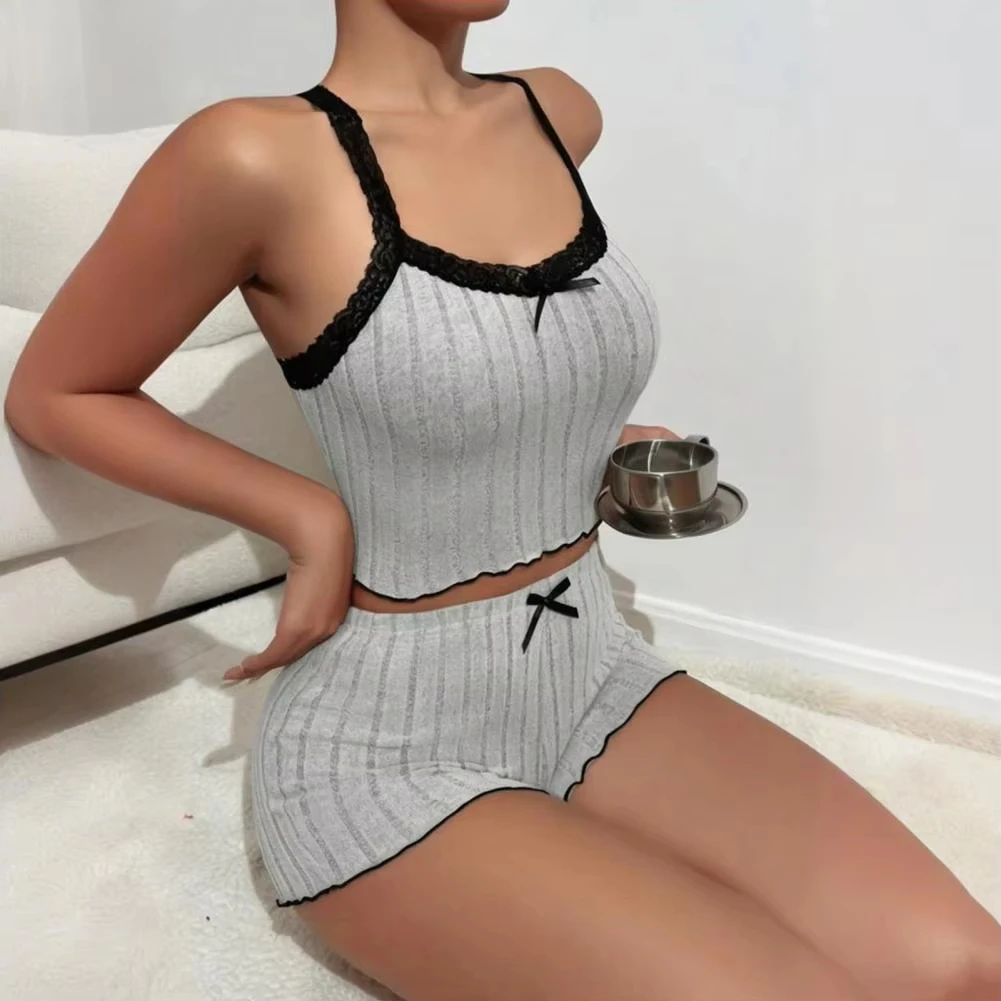 s0e3fede3320f4dc5a05814a411146b17h.webp Luna Lace Knit Pajama Set