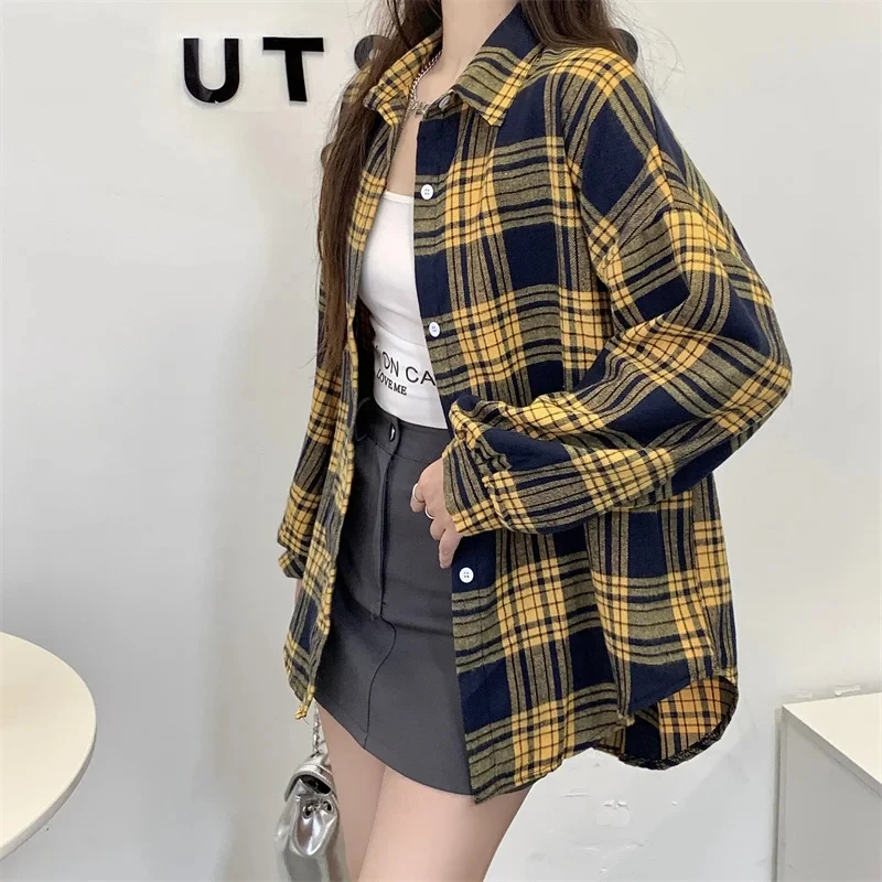 s13507751b81b42658a1f4e87a9b82066m.webp Willow Check Oversized Shirt