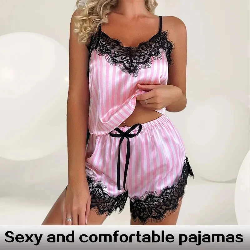 s1b1a31d5639141dba24c13dec21cddeaf.webp Pink Whisper Lace Pajama Set