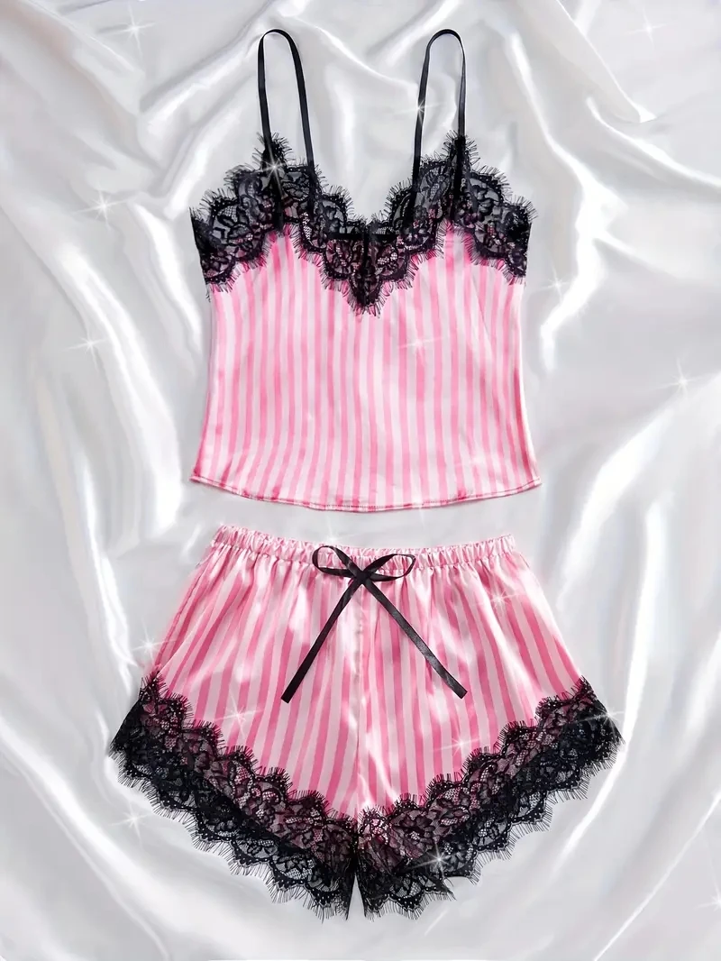 s266afc05d60c496abb18b7be98fb61dab.webp Pink Whisper Satin Set