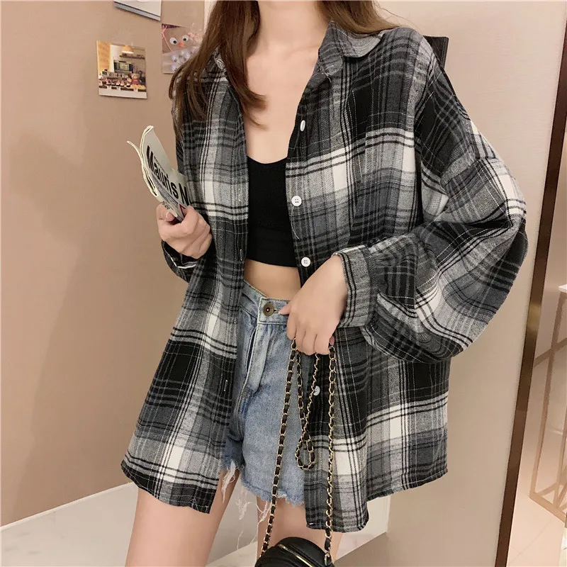 s2c7fec8144f347118c2663b3e08c5d291.webp Willow Check Oversized Shirt