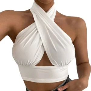 Luna Cross Halter Top