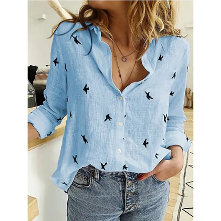 s37557175a1fd4be3bd4f63dedb46065df.webp Women's Casual White Linen Button-Up Shirt