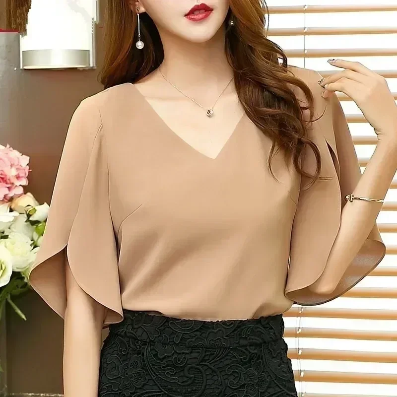 s5e06b6b24be04efea593d9bd45681384w.webp Amelia Cape Sleeve Blouse