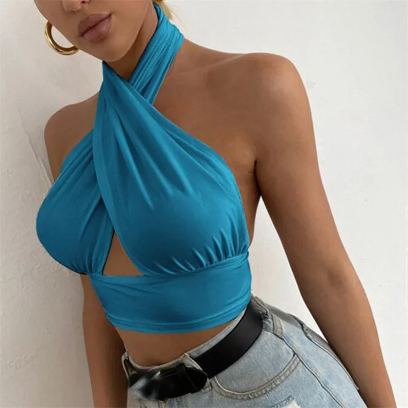 s61cb6d49eaa041128fa7cd7ccb2a8a149.webp Luna Cross Halter Top