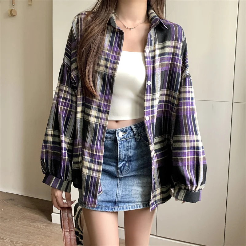 s621f87ef4edb461f8578713dead4d796n.webp Willow Check Oversized Shirt