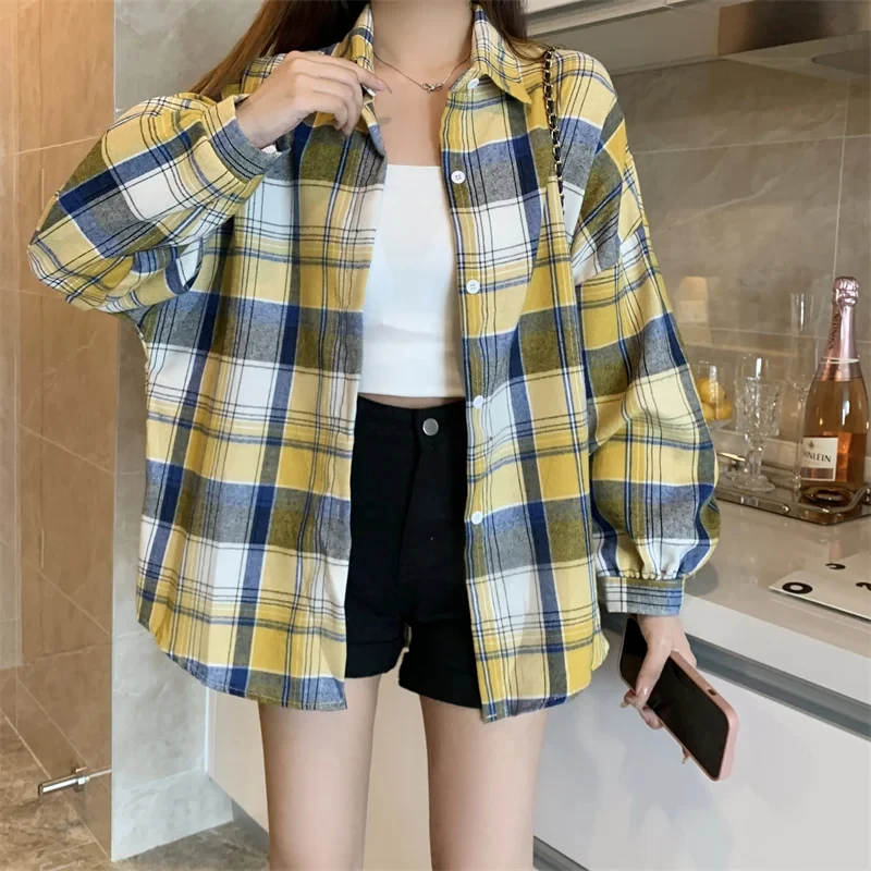 s91427a7aa8be4c529dbd702607504041y.webp Willow Check Oversized Shirt