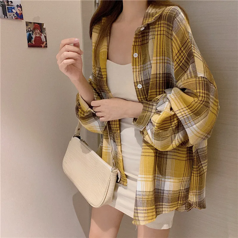 s922ca90e4bda4225bf74924ae53dca81s.webp Willow Check Oversized Shirt