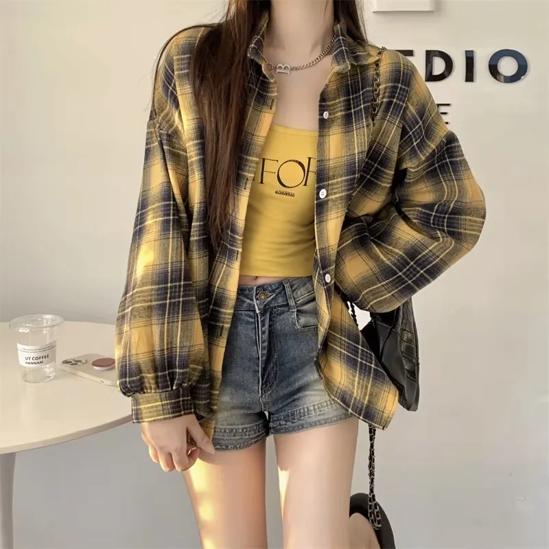 s9577f732f56e41b08e8b72fe760099b8a.webp Willow Check Oversized Shirt