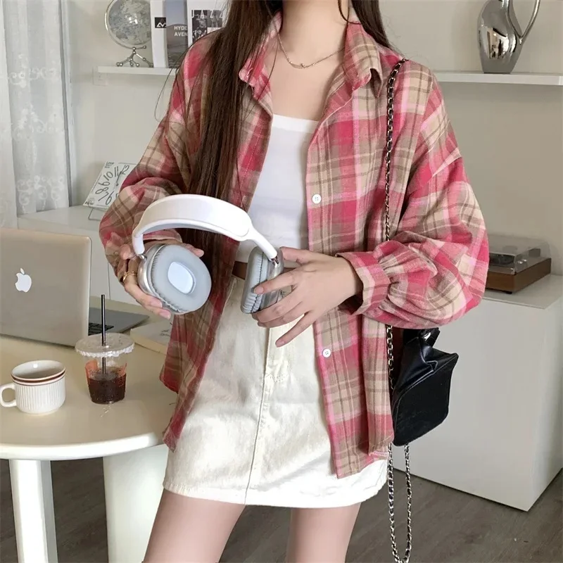 s9721a809c6e24b63837e55d1dcfd2346q.webp Willow Check Oversized Shirt