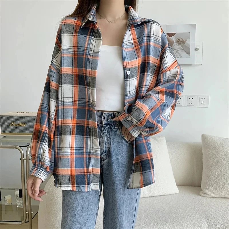 s9dc791e208ad4cc8bf588d41ecc2a747e.webp Willow Check Oversized Shirt