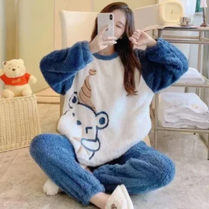 Polar Snuggle Plush Pajama Set