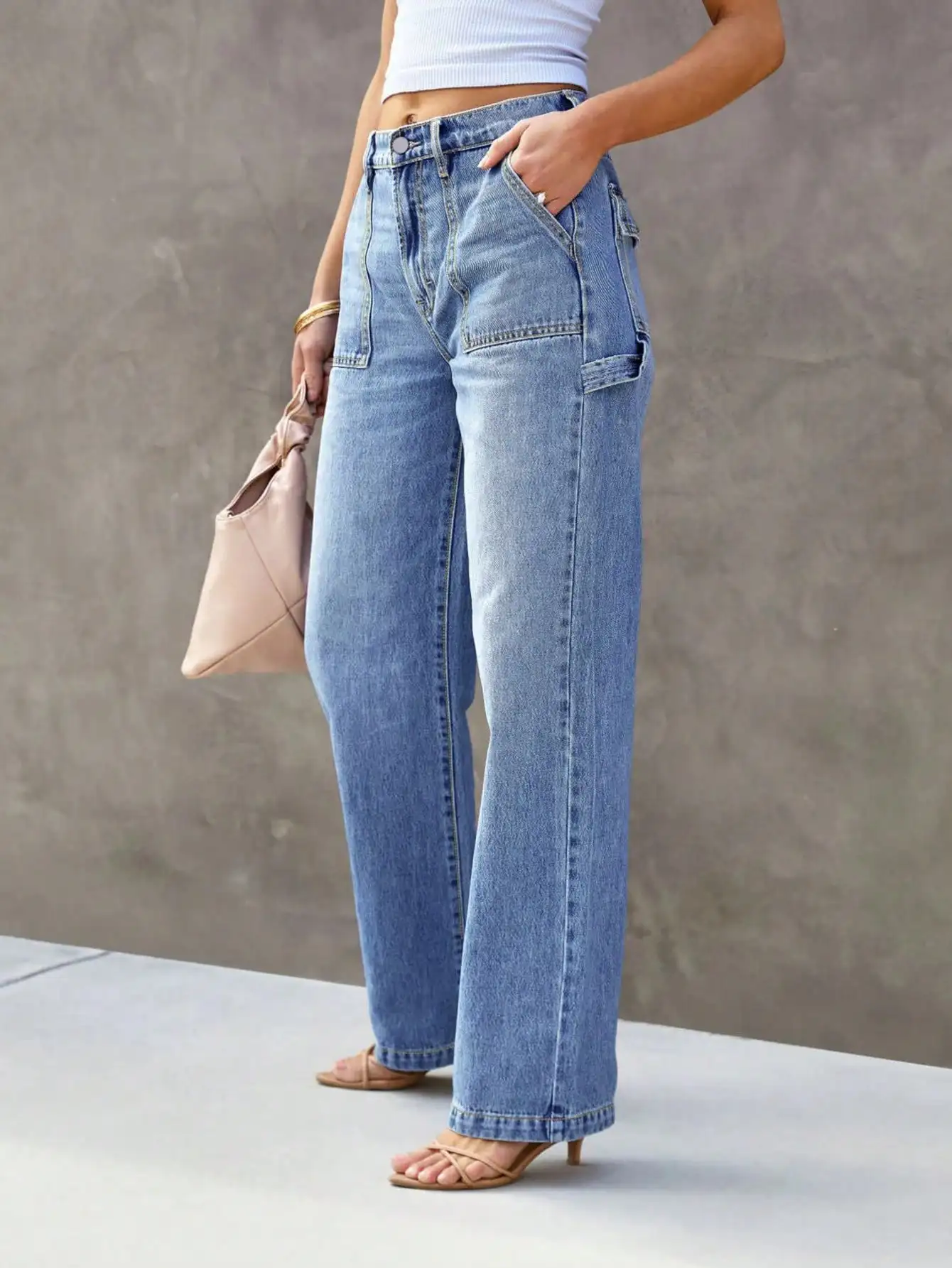 sa831bee9a56d41a584dd15b918a0d348c.webp Signature Wide Leg Utility Denim
