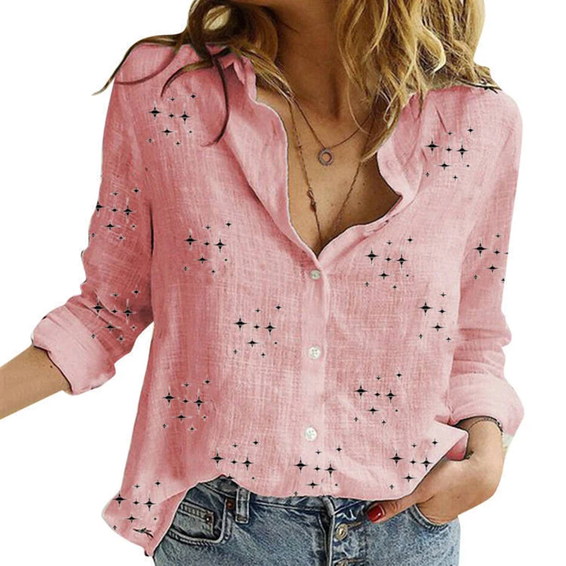 sb24f37ad46f8487da2d691a2949cd8d4s.webp Women's Casual White Linen Button-Up Shirt