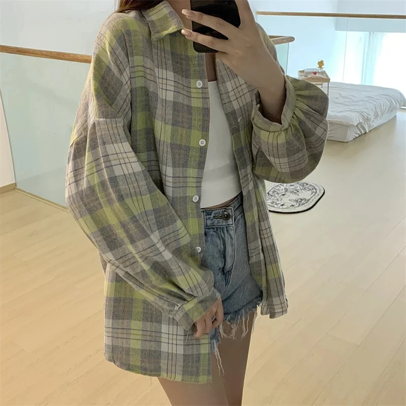 sb9cdf719d3b648ad845a3ac5c3c10bc9s.webp Willow Check Oversized Shirt