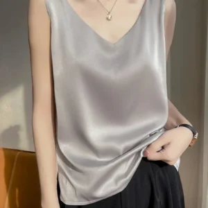 Luna Satin V-Neck Cami