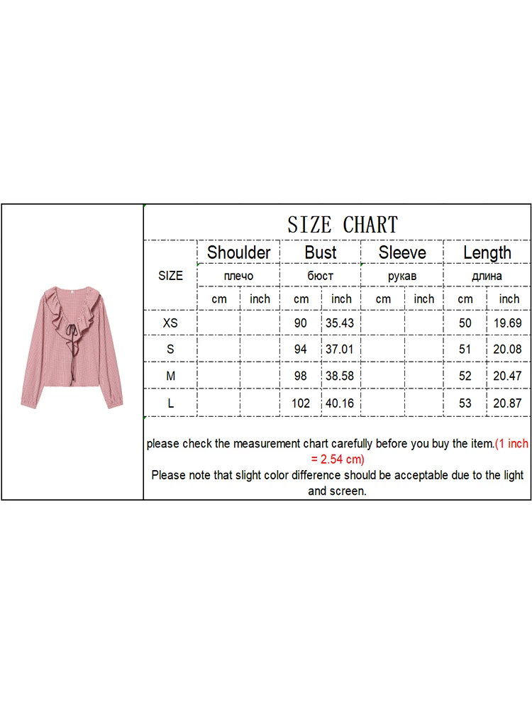 sc214d18ed84c41a090f13e234d027a81y.webp Plaid V-Neck Blouse