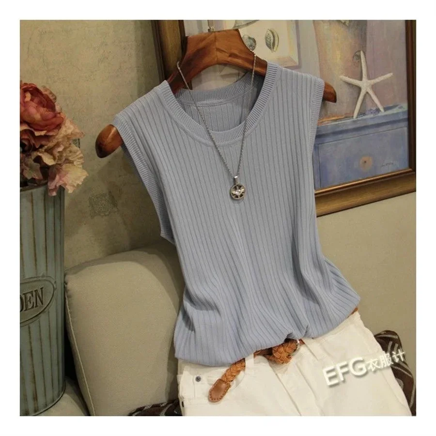 sd0de2b101eb14b7883b840ee1eb2d6a3m.webp Classic Ribbed Knit Tank