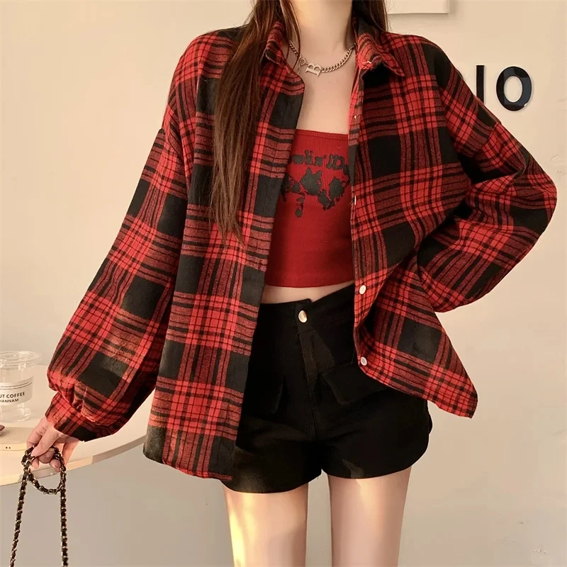sd68c4109e9b244f18d9a86182643cdc4u.webp Willow Check Oversized Shirt