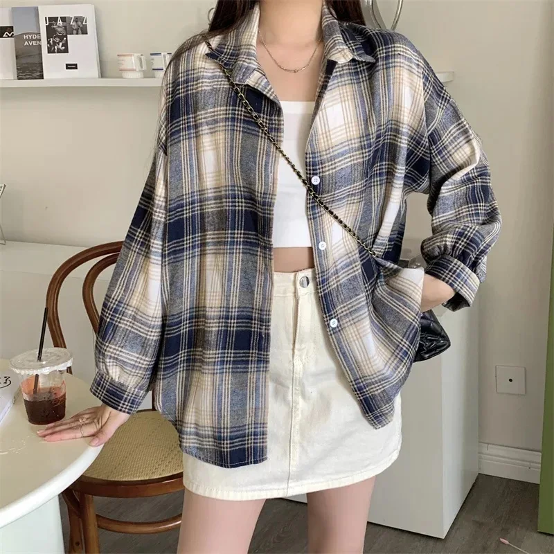 se08f2f3c3eda422a9894b2b8ca02752e4.webp Willow Check Oversized Shirt