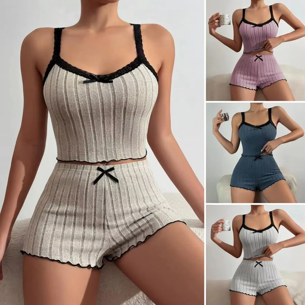 se179e89b116d45c997ca4bc6f9152b417.webp Luna Lace Knit Pajama Set