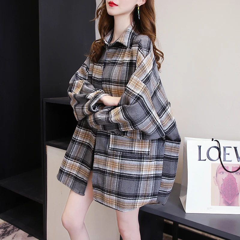see03152e6a4c423eb861775b6ab2daedw.webp Willow Check Oversized Shirt