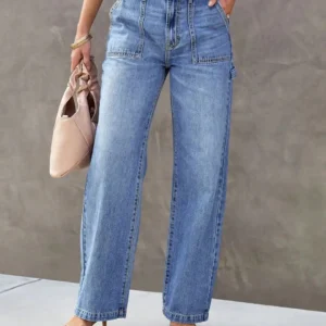 Signature Wide Leg Utility Denim